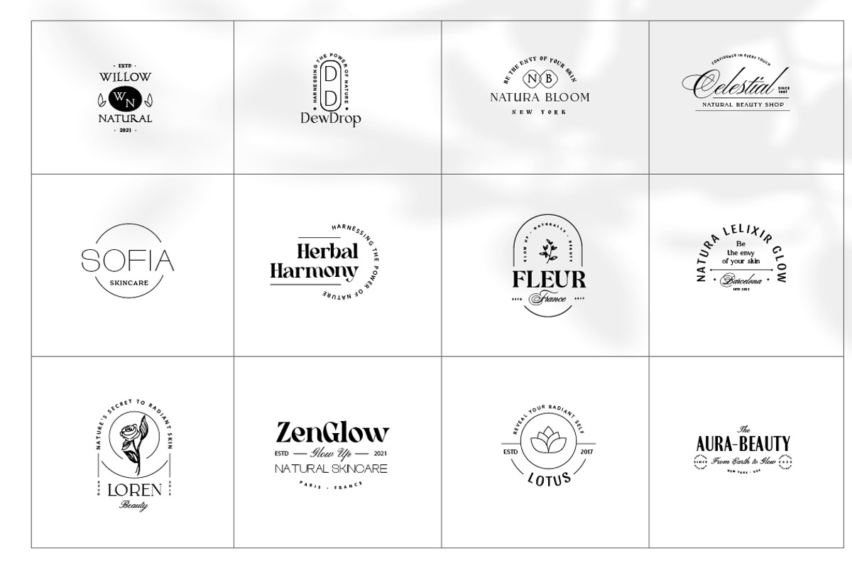 Natural Cosmetic Logos vol.2, a Branding & Logo Template by Jiwstudio (Photo 2 of 6)