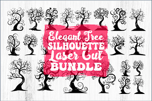 Tree Laser Cut Bundle | Decorative, a Graphic by hafijul