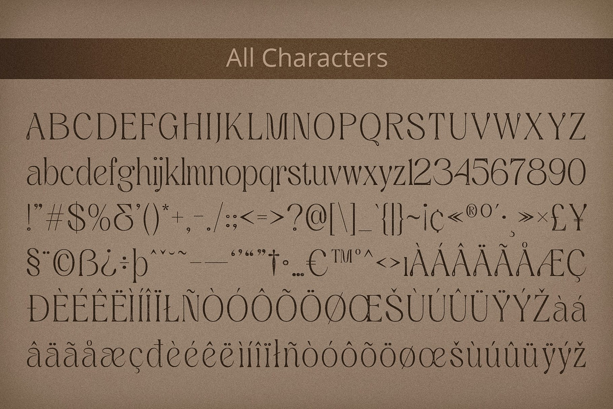 Quenza Vintage, a Serif Font by Craft Supply Co. (Photo 8 of 8)
