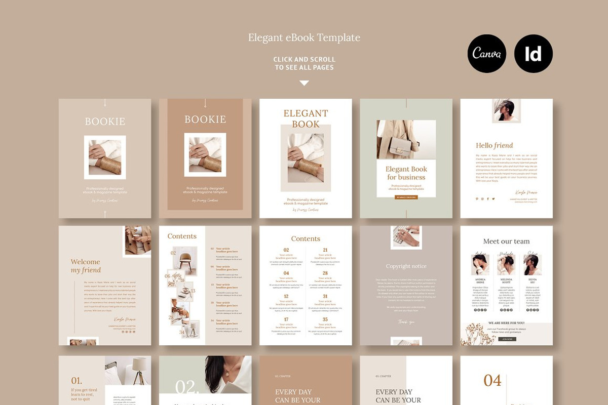 eBook / CANVA, INDD / Elegant, a Magazine Template by Mirazz (Photo 13 of 14)