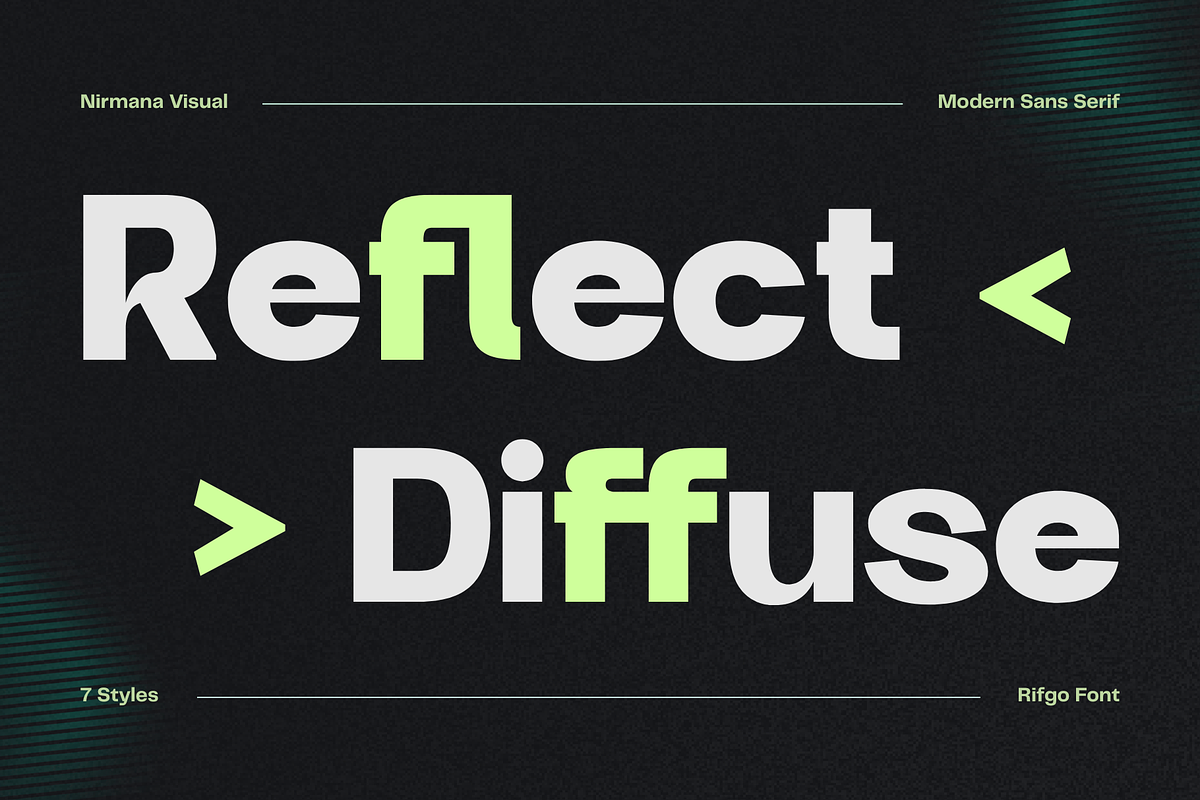 Modern Family Sans Serif - Rifgo, a Sans Serif Font by Nirmana Visual (Photo 7 of 11)