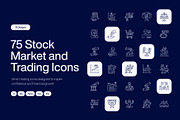 Stock Market and Trading Icon Set, an Outline Icon by Prosymbols (Thumbnail 1 of 7)