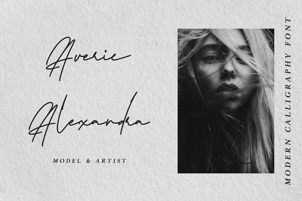 Mouthpiece - Modern Calligraphy Font, a Script Font by Arendxstudio (Photo 6 of 10)