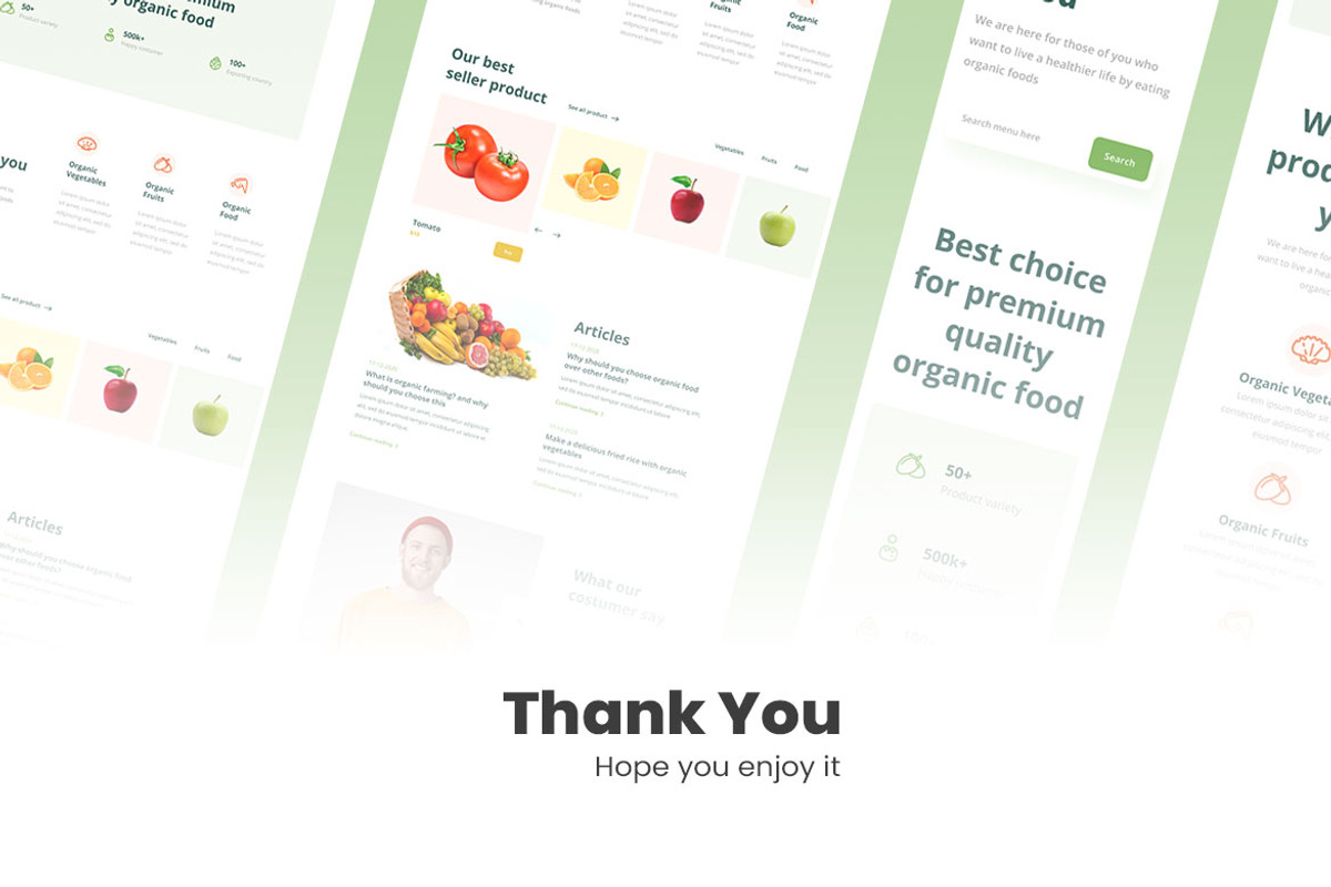 Organic Farm Web Design, a Wireframe Template by INSPR STD (Photo 6 of 6)