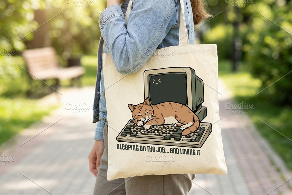 Cat computer illustration, an Animal Illustration by Vectorlina (Photo 3 of 4)
