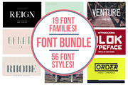 Typeface bundle | 56 Font Styles, a Sans Serif Font by MikeHill (Thumbnail 1 of 20)