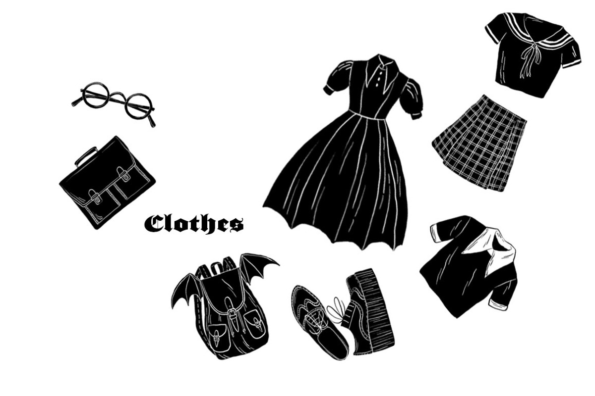 Back to School Witch Clip Art, an Education Illustration by Lilla Bölecz (Photo 2 of 4)
