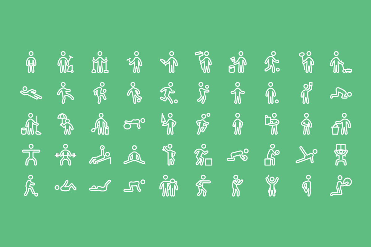 150 Pictograms in Outline, an Outline Icon by Creative Stall