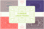 Linear Frames Set, a Work Illustration by Minkina (Thumbnail 2 of 4)