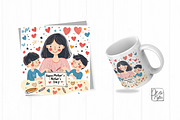 Cute Mother's Day Floral Greeting, an Illustration by ikarifq shop (Thumbnail 2 of 4)