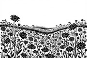 60 Daisy Flower Field Silhouette, a Seasonal Illustration by Amazin_art (Thumbnail 24 of 36)
