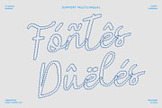 CS Amilia Dashed, a Script Font by Craft Supply Co. (Thumbnail 7 of 8)