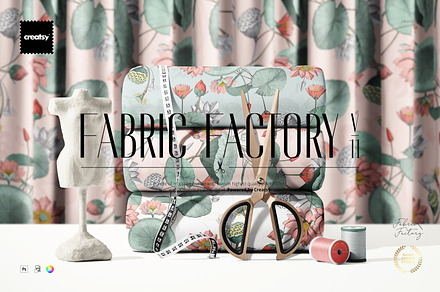 Fabric Factory v.11 Mockup Bundle, a Merchandise Mockup by creatsy5