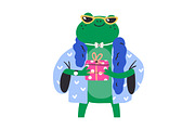 Funny animals at birthday party set, an Animal Illustration by Good Studio (Thumbnail 3 of 7)