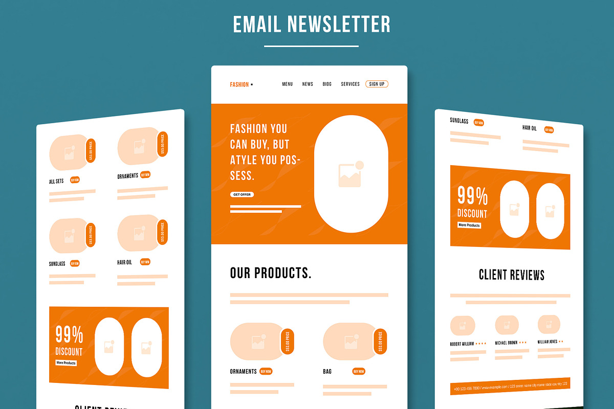 Wireframe Landing Layout, a Landing Page Template by MightyDesign (Photo 1 of 8)