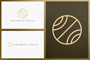 20 Circle geometric logos - outline, a Branding & Logo Template by VP Fonts (Thumbnail 3 of 21)