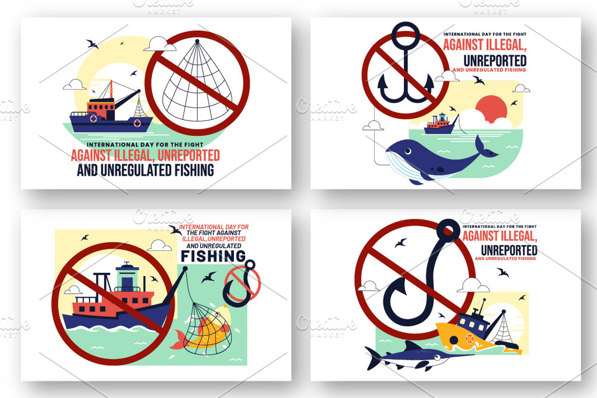 10 Illegal and Unregulated Fishing, an Animal Illustration by denayunebgt (Photo 3 of 4)