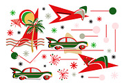 Retro Christmas Holiday Drive, a Graphic by Sharon Schwalbe (Thumbnail 1 of 2)