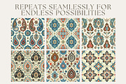 10 Turkish Traditions Patterns, a Pattern Graphic by Inknfolly (Thumbnail 2 of 6)