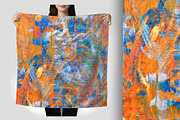 Orange and Blue Paint Abstract, a Background Graphic by Sharon Schwalbe (Thumbnail 4 of 6)