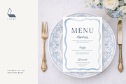 Dusty Blue Floral Wedding Set, an Illustration by Karma (Thumbnail 4 of 16)