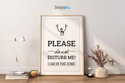 Printable Do Not Disturb Signs, a Templates & Theme by Snapybiz (Thumbnail 4 of 9)