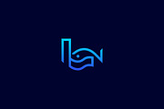 Minimalist Fish & Wave L Letter Logo, a Branding & Logo Template by arhabib (Thumbnail 8 of 14)
