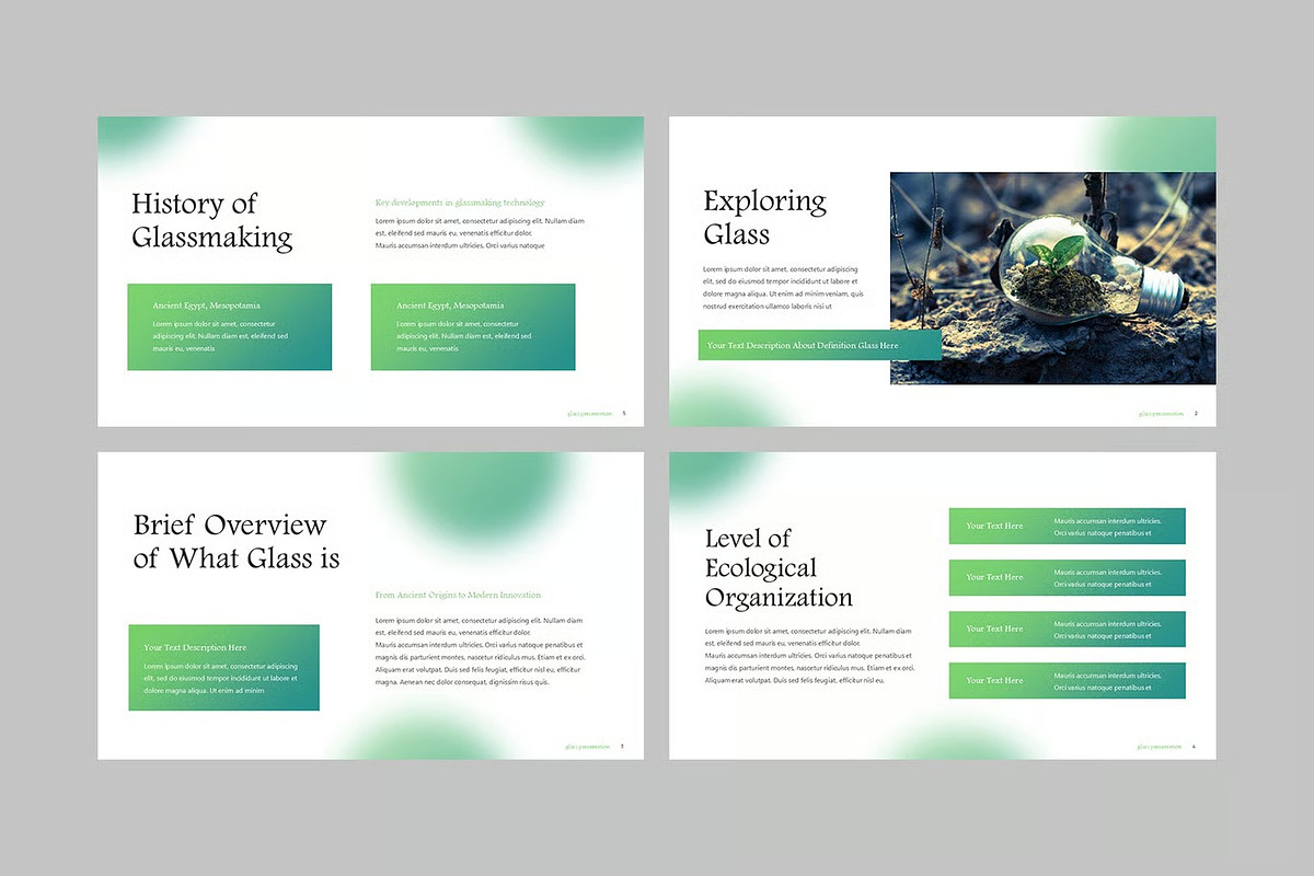 Glass Presentation Keynote Templates, a Presentation Template by Fit-tee (Photo 4 of 4)