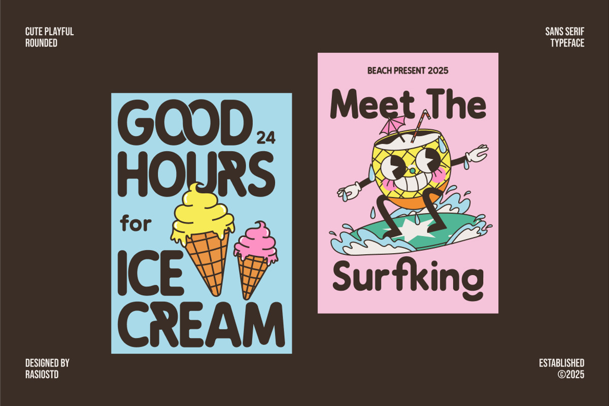 Noggle Cute Playful Rounded Font, a Sans Serif Font by Rasio Studio (Photo 7 of 9)