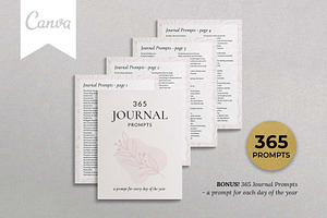 Journal Template Bundle For Canva