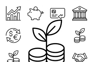 Vector Digital Learning Skills Icons, an Outline Icon by adenpinkstore