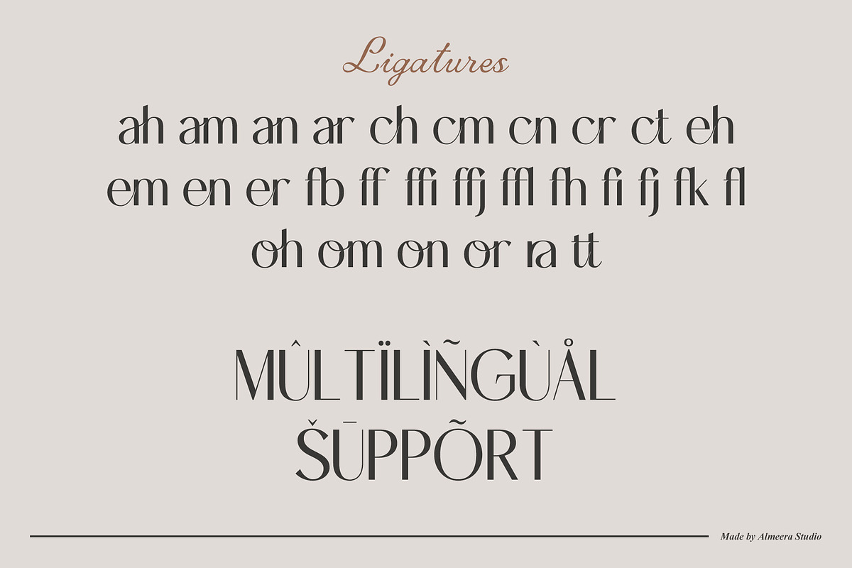 Denvort | Ligature Sans, a Sans Serif Font by Almeera Std (Photo 5 of 8)
