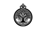 Steampunk Tree of Life Symbol Bundle, an Illustration by yasushie (Thumbnail 4 of 31)