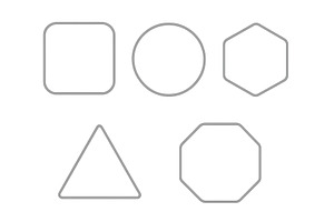 Various geometric shapes including, an Illustration by ZinetroN