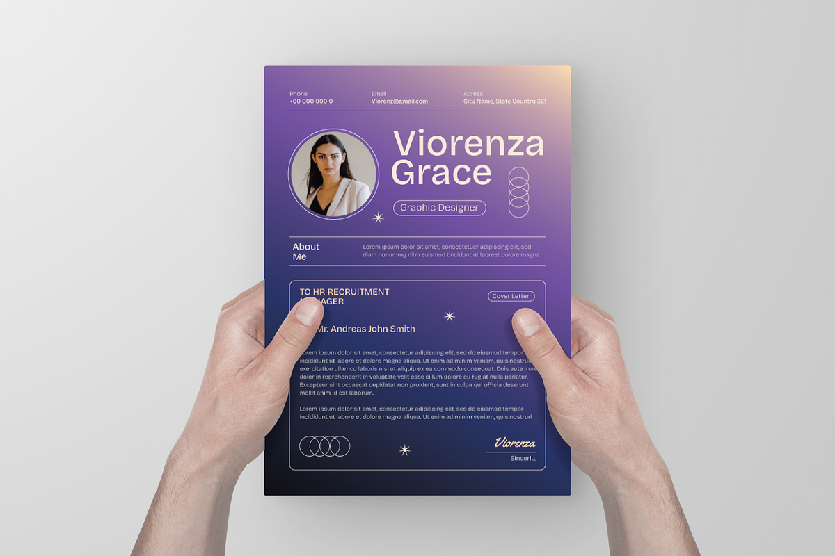 Modern Professional CV Resume, a Resume Template by Annora Studio (Photo 4 of 5)