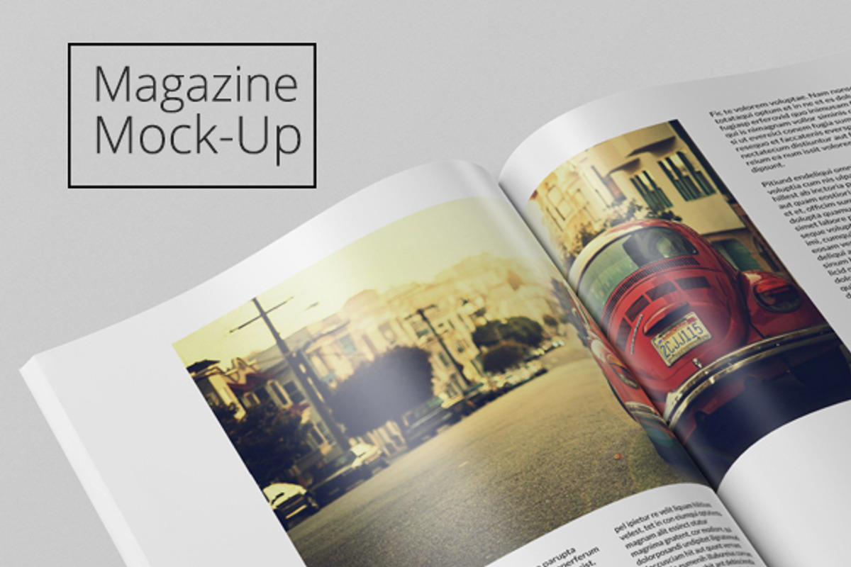 Magazine Mock-Up, a Print Template by PositivePixels (Photo 1 of 13)
