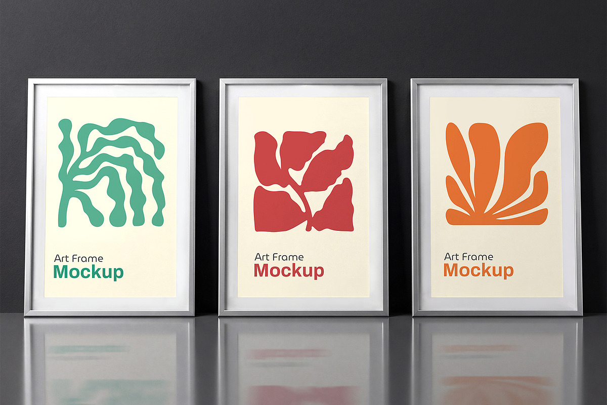 Art Photo Frame Mockup Set, an Advertising Mockup by graphypix (Photo 1 of 4)