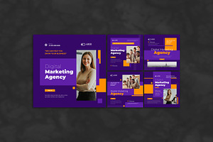 Marketing agency social media post, a Social Media Template by Tanmoy Topu