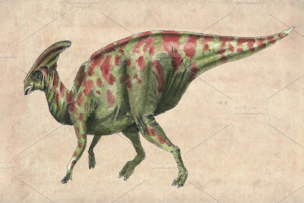 Dinosaurs Watercolour Pack Clipart, an Illustration by Doggy Days (Photo 6 of 6)