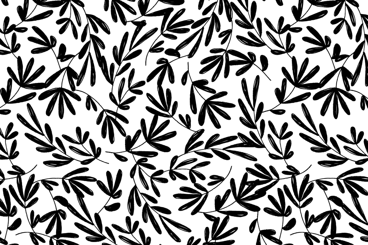 Hand Drawn Botanical Vector Pattern, a Pattern Graphic by k.becca