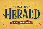 Herald Bouncy, a Font by Flavortype (Thumbnail 1 of 8)