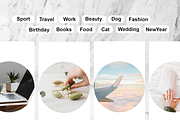 120+ Insta Highlight Covers, a Social Media Template by Kristina Dubnovitskaya (Thumbnail 2 of 3)