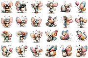 Whimsical Easter Butterfly Clipart, an Illustration by Sublimation Artist (Thumbnail 2 of 7)