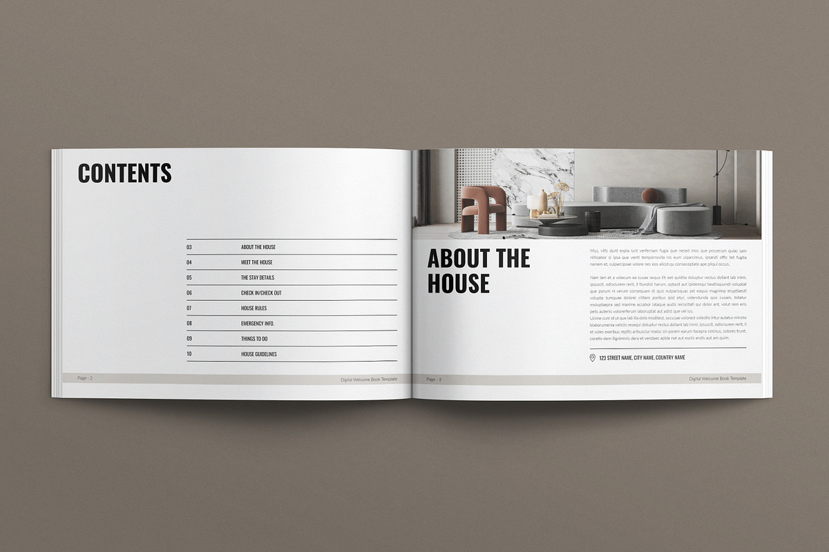 Digital Welcome Book Landscape, a Brochure Template by E-Type (Photo 2 of 7)