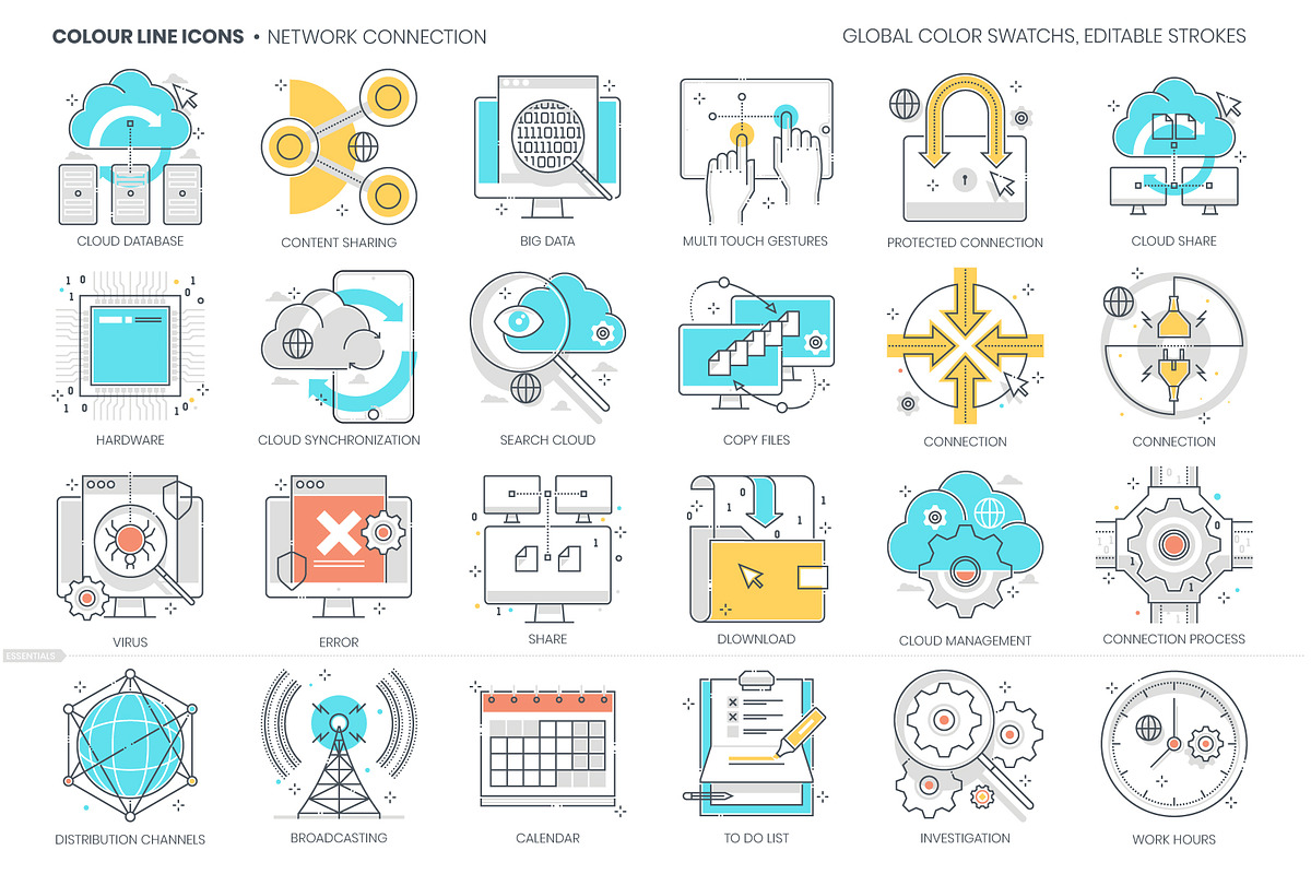 Color line icons, an Outline Icon by Howcolour (Photo 25 of 32)
