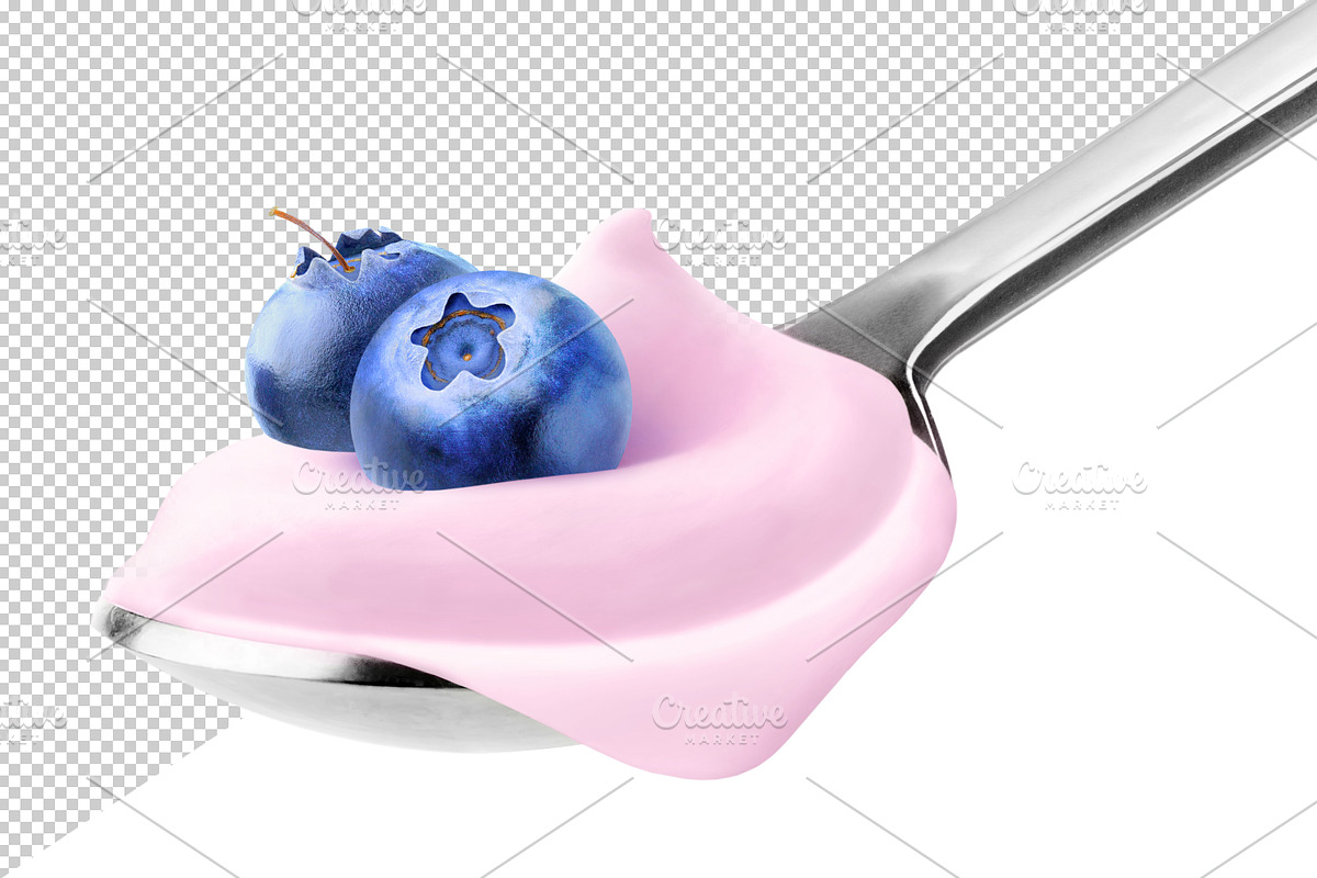 Fruit yogurt collection, an Object Graphic by Fruits+Veggies (Photo 3 of 5)