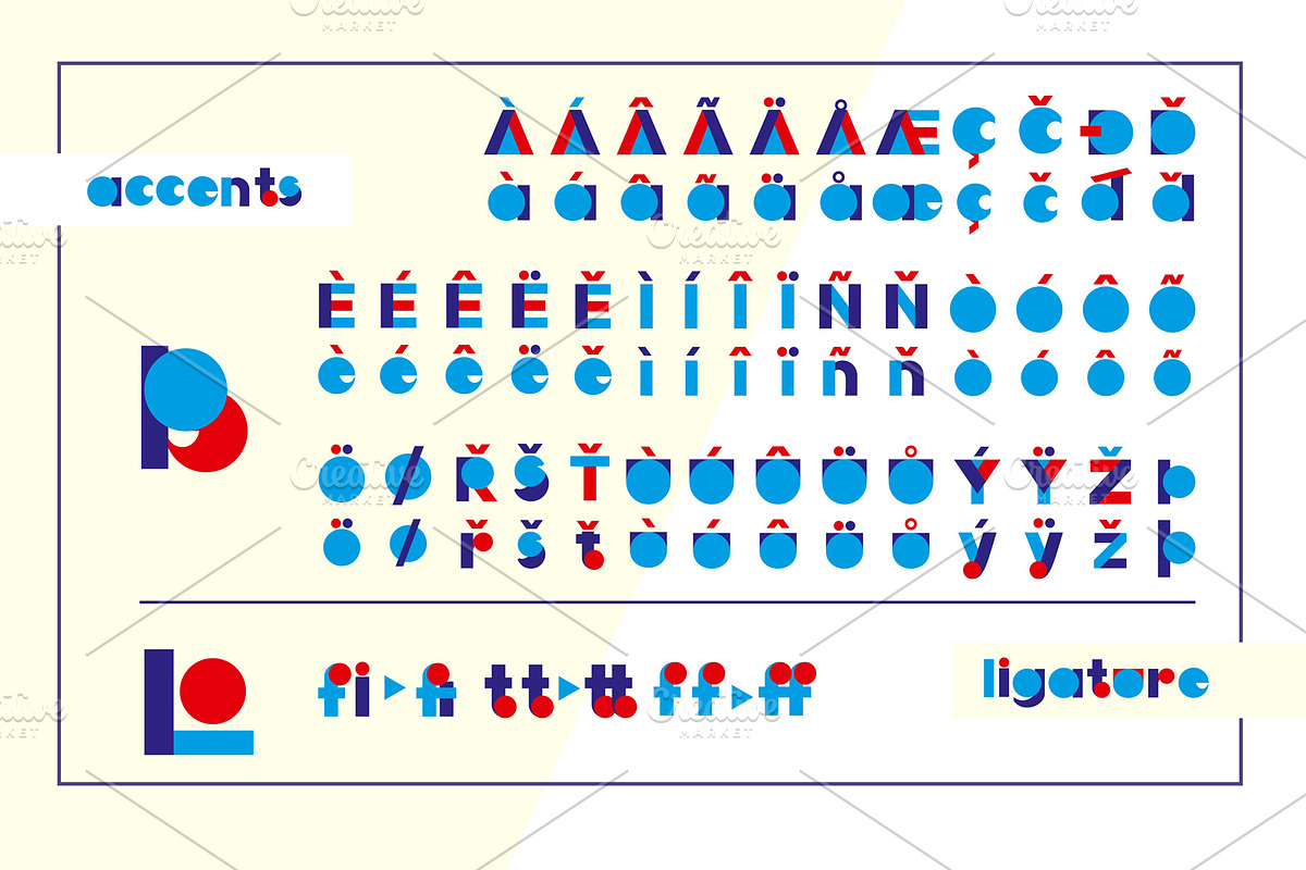 LOVE-BIRDS multicolor font preview 6