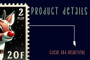 christmas reindeer Postage Stamps, an Illustration by CreationArt (Thumbnail 5 of 6)