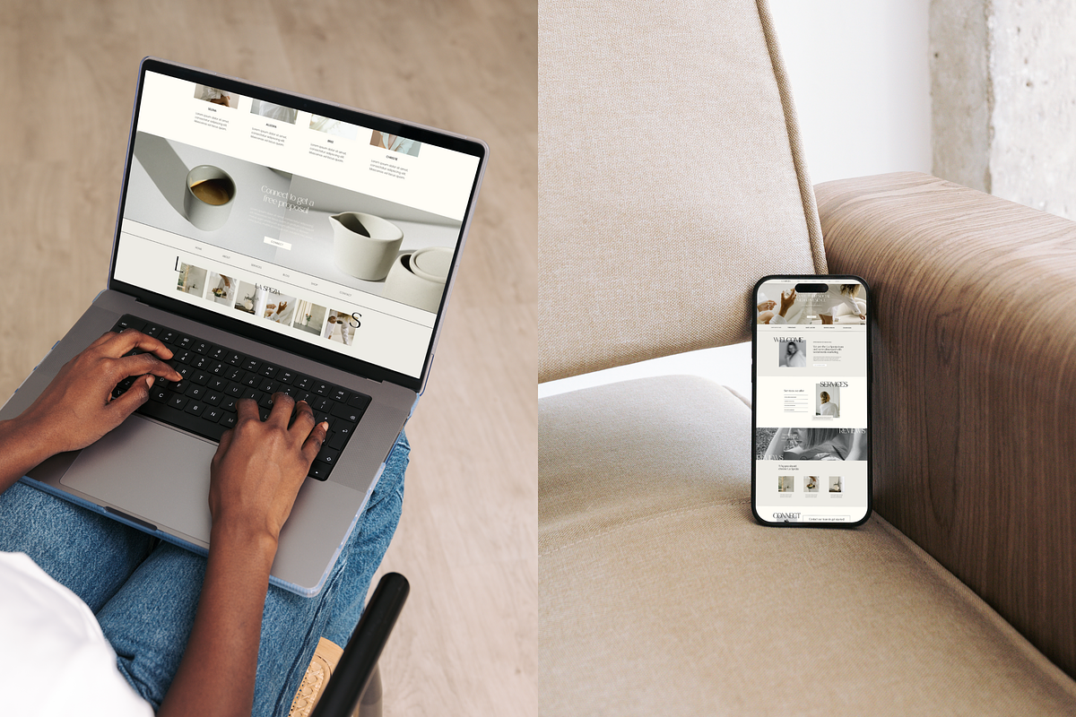 Wix Website Template Small Business, a Wix Template by Branding Babe Co. (Photo 10 of 10)