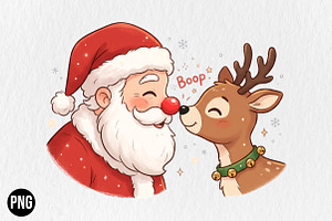 Funny Retro Christmas PNG
